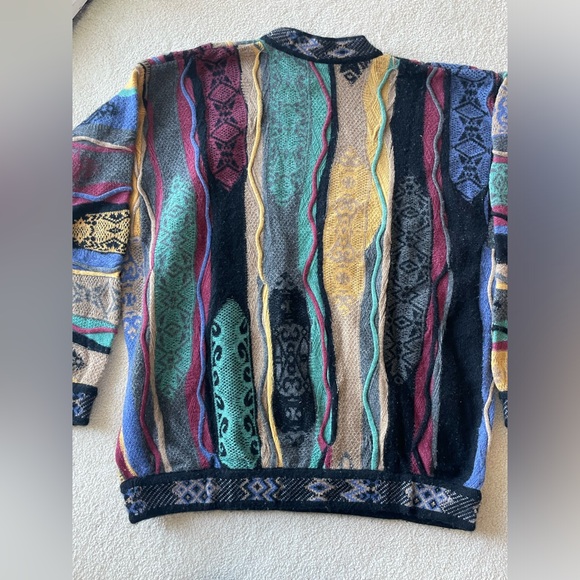 VINTAGE COOGI CASHMERE SWEATER - CLASSIC 100% CASHMERE MULTI COLOR - Picture 6 of 8